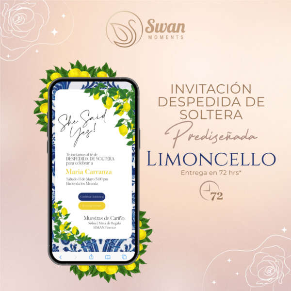 Invitación Despedida de soltera Limoncello / Amalfi Coast
